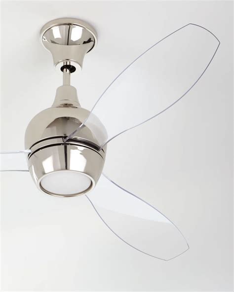 Transparent Wing Ceiling Fan With Light Clear Blade | Interior Design Ideas