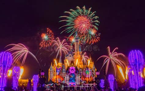 Disney Halloween Special Fireworks Display Editorial Photo - Image of ...