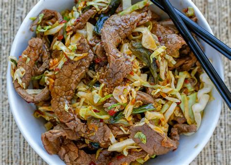 Mongolian Beef with Noodles - Barefeet in the Kitchen