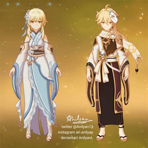 Irodori Festival outfits by AnilyanL : Lumine_Mains