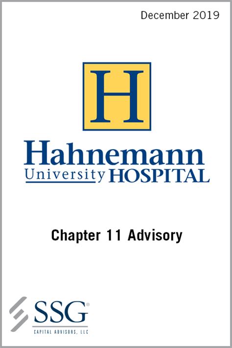 Hahnemann University Hospital – SSG Capital Advisors, LLC