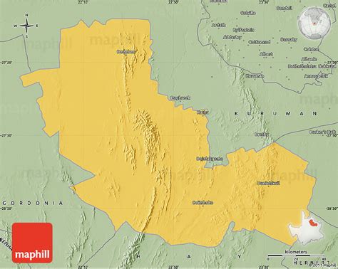 Savanna Style Map of POSTMASBURG