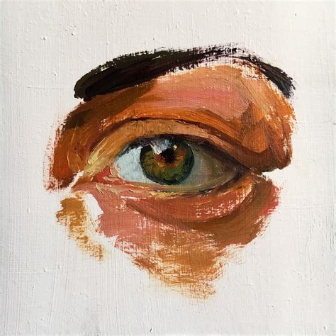 Eye Study Series No. 2 Expressive Colorful Oil Painting of an Eye ...