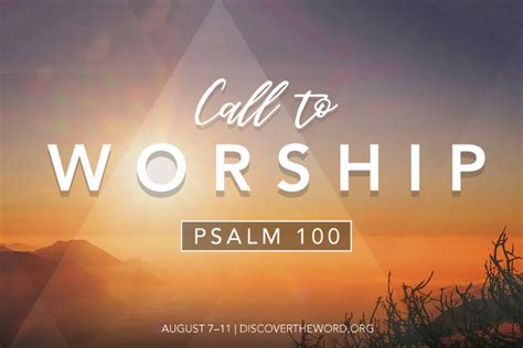 Call To Worship Scripture