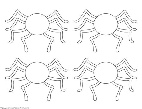 Free Printable Spider Template And Outlines