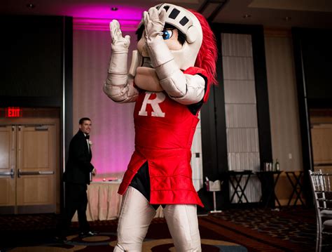 Rutgers Mascot at Reception