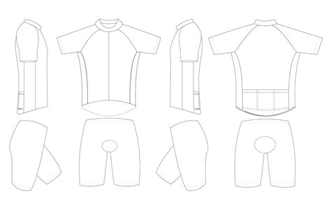 custom cycling jersey design template