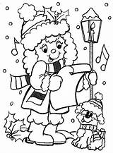 Coloring Pages Winter Colouring Pics Christmas  sketch template