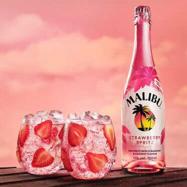 Malibu’s New Ready-To-Drink Strawberry Spritz Is Summer In A Bottle