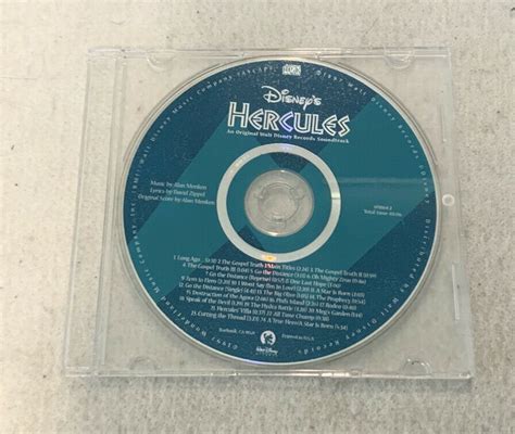 Disney’s Hercules Soundtrack CD An Original Walt Disney Records