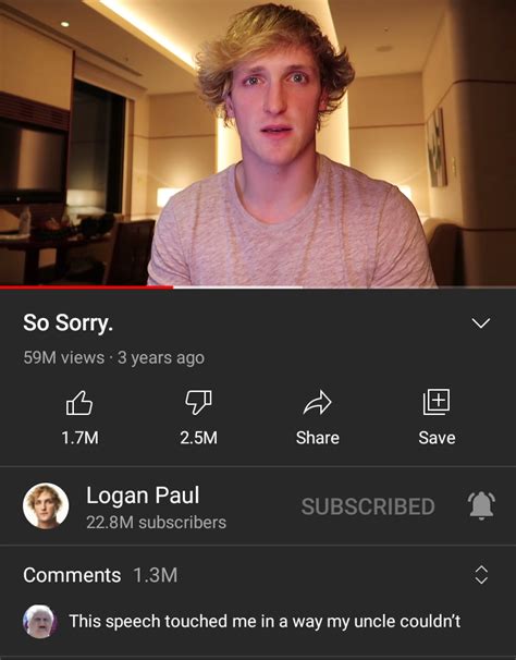 Cursed Logan Paul Apology : r/cursedcomments