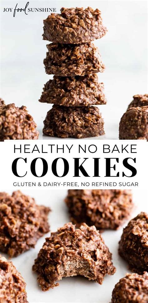 Healthy No-Bake Chocolate Peanut Butter Cookies - JoyFoodSunshine