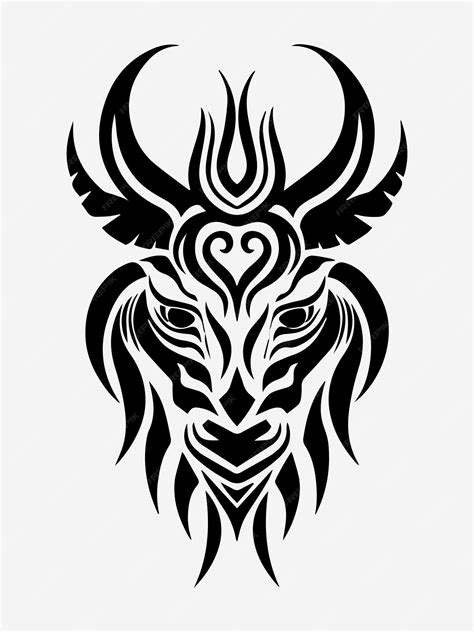 Premium Vector | Animal tribal tattoo design element