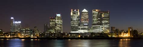 Photograph of Canary Wharf at Night 2 | Panoramic London Photos