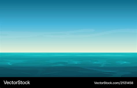 Cartoon clear ocean sea background Royalty Free Vector Image