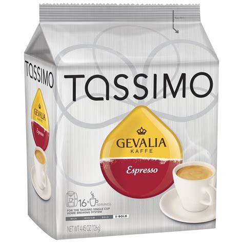 Tassimo Gevalia Espresso Coffee T Discs 16 Ct Bag - Walmart.com - Walmart.com