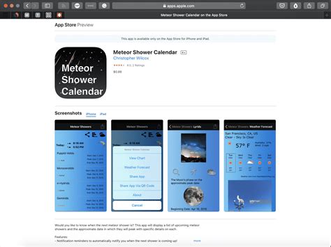 Meteor Shower Calendar - Abakcus