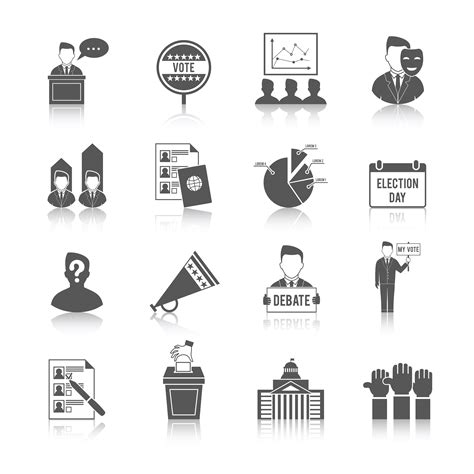 Election Icon Set 427096 Vector Art at Vecteezy