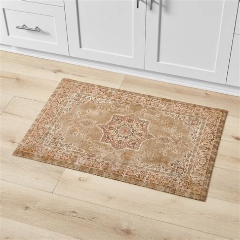 Williams Sonoma Faux Knotted Rug Comfort Mat, Blush | Williams Sonoma