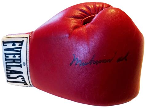 Muhammad Ali Autographed Red Everlast Old Vintage Boxing Gloves, Aucti – iconsofboxing.com