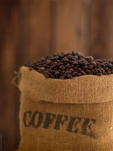 "Bag Of Coffee Beans" by Stocksy Contributor "Daniel Hurst" - Stocksy