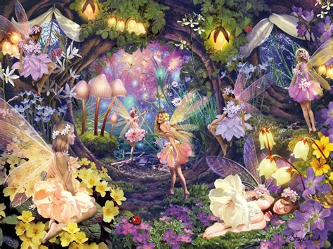 Fairy Garden Wallpaper - WallpaperSafari