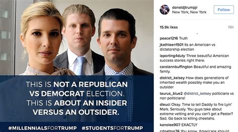 Trump campaign turns to Instagram and the Trump kids to win over young ...