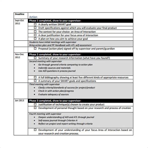 Project Action Plan Template - 17+ Free Word, Excel, PDF Format Download