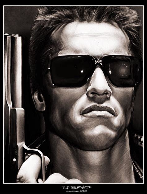 The Terminator Fan Art Drawing by Bradley James Geiger - Pixels