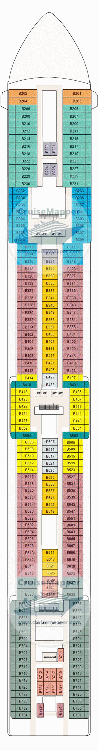 Coral Princess deck 11 plan | CruiseMapper