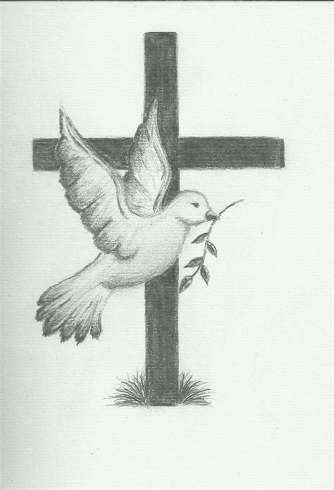 Cross Drawings Pencil | Line Drawing | Jesus art drawing, Christian ...