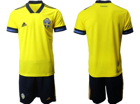 Sweden National Soccer Team Yellow Home Jersey