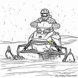 Snowmobile Coloring Pages  Free & Printable sketch template