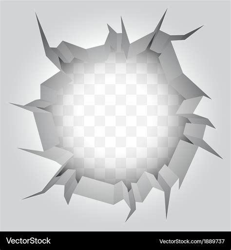 Wall crack Royalty Free Vector Image - VectorStock