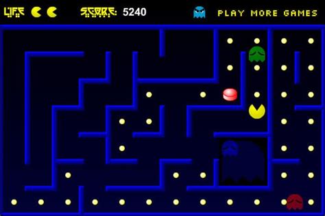 Pacman Advanced game - FunnyGames.us