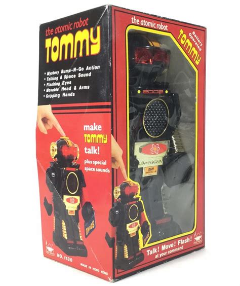 Lot - Vintage Battery Operated Tommy Atomic Robot Toy 1130