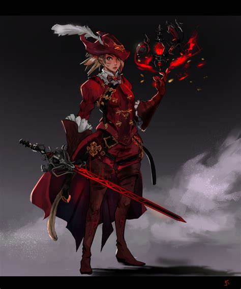 Red mage, Final fantasy art, Red mage final fantasy