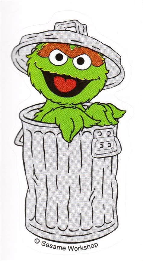 Oscar The Grouch Cartoon | Stripfiguren, Sesamstraat