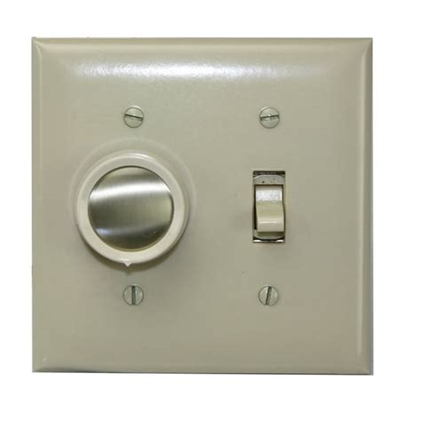 Lutron Fd-20-277-3-Iv Ivory 277V Commercial Fluorescent 3-Way Toggle & Rotary Dimmer Switch ...