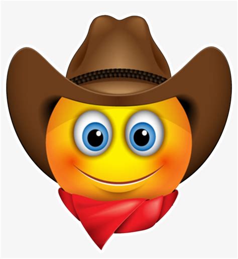 Cowboy Emoji Transparent PNG - 1024x1024 - Free Download on NicePNG