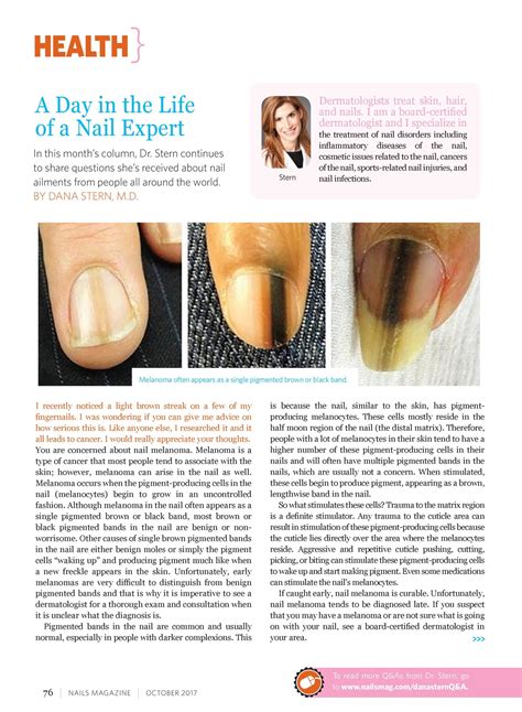 Nail Melanoma — Dr. Dana Stern | Dermatologist | Nail Specialist