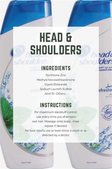 Head And Shoulders Ingredients (Complete List Explained)