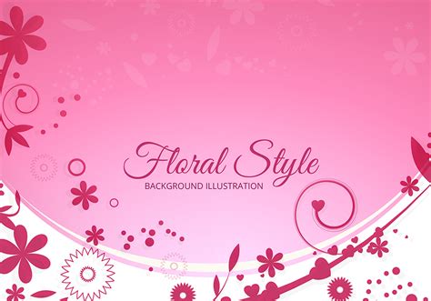 Floral Pink Vector Background 94755 Vector Art at Vecteezy