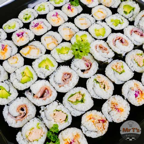 Maki Sushi Rolls Platter - 56 pieces/platter - Mr T's Bakery