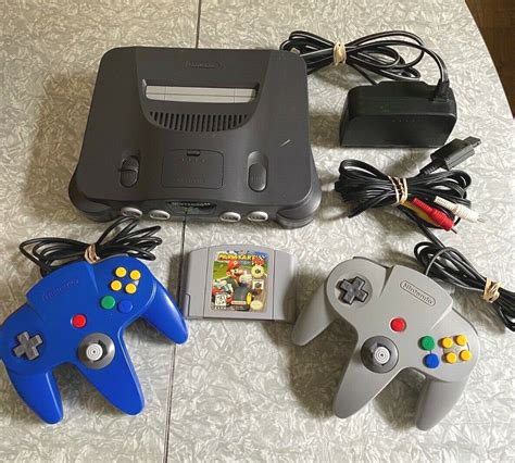 Nintendo N64 Mario Kart 64 Console Bundle + Expansion Pak w/ 2 OEM Controllers - iCommerce on Web