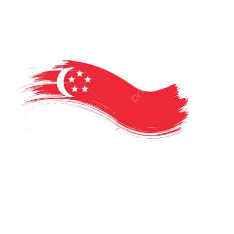 Brush Watercolor Paint Vector Design Images, Singapore Flag Watercolor Paint Brush Transparent ...