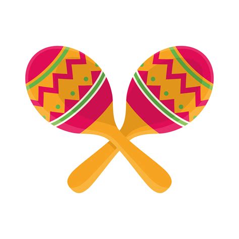 mexican maracas instruments 3689102 Vector Art at Vecteezy