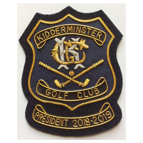 Kidderminster G.C. President - Blazer Badges