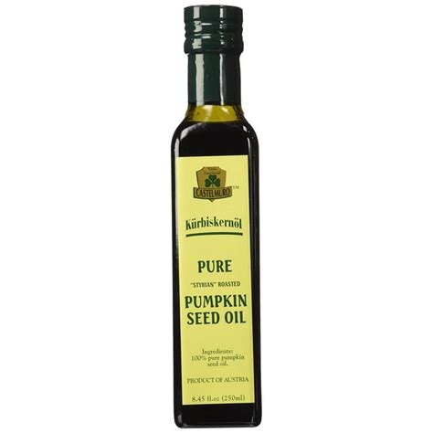 Styrian Pumpkinseed Oil 8.45 oz, 8.45 Ounce - Use in Cheese, Foie Gras, Truffles, Wagyu Steaks ...