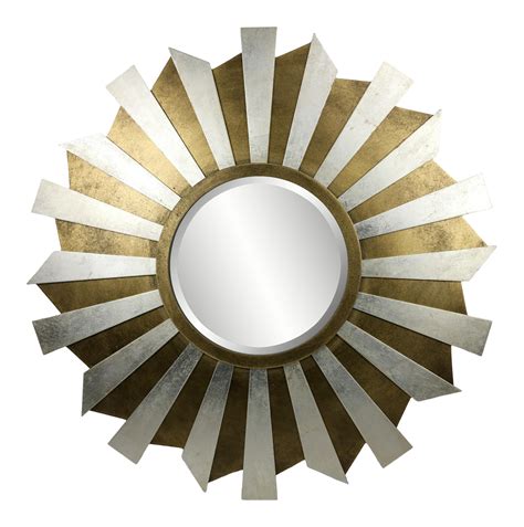 Stargazer Gold and Silver Leaf Accent Mirror on Chairish.com | Silver wall mirror, Accent ...